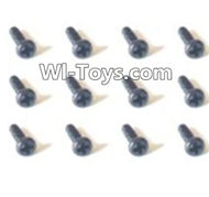 HaiBoXing 2098B Spare Parts-46 24751 Pan Head Self Tapping Screw(12PCS)-1.8x4.5mm,,HBX 2198B Car Parts,HaiBoXing 1:24 2198B RC Truck Spare parts Accessories,HBX 1/24 2198B 4WD High Speed Buggy Parts