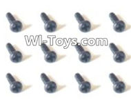 HaiBoXing 2098B Spare Parts-49 24755 Pan Head Screws(12PCS)-2x8mm,,HBX 2198B Car Parts,HaiBoXing 1:24 2198B RC Truck Spare parts Accessories,HBX 1/24 2198B 4WD High Speed Buggy Parts