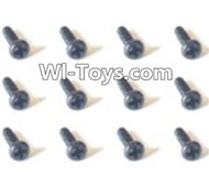 HaiBoXing 2098B Spare Parts-51 24757 Pan Head Screws(12PCS)-2x4mm,,HBX 2198B Car Parts,HaiBoXing 1:24 2198B RC Truck Spare parts Accessories,HBX 1/24 2198B 4WD High Speed Buggy Parts