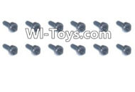 HaiBoXing 2098B Spare Parts-54 24762 Cylindrical head with hexagonal screws(12PCS)-1.5x4mm,,HBX 2198B Car Parts,HaiBoXing 1:24 2198B RC Truck Spare parts Accessories,HBX 1/24 2198B 4WD High Speed Buggy Parts