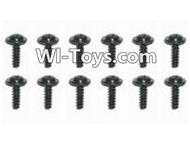 HaiBoXing 2098B Spare Parts-55 24770 Flange Head Self Tapping Screw(12PCS)-2x8mm,,HBX 2198B Car Parts,HaiBoXing 1:24 2198B RC Truck Spare parts Accessories,HBX 1/24 2198B 4WD High Speed Buggy Parts