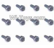 HaiBoXing 2098B Spare Parts-58 24773 Round Head Hex. Screw(12pcs) -2x6mm,,HBX 2198B Car Parts,HaiBoXing 1:24 2198B RC Truck Spare parts Accessories,HBX 1/24 2198B 4WD High Speed Buggy Parts