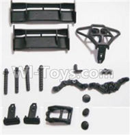 HBX 2118 Tail Wings & Bumpers & Car Body Support column 25003,HaiBoxing HBX 2118 Defensor RC Car Parts 1/24