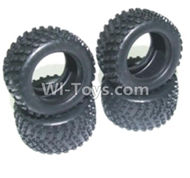 HBX 2128 Wildrider Tire lether(4pcs)-Not include the Wheel hub 24027R,HaiBoXing HBX 2128 RC Car Parts 1/24