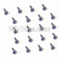 HBX 2128 Wildrider Screw Countersunk Head Screw-2X3mm(20PCS) 25054,HaiBoXing HBX 2128 RC Car Parts 1/24