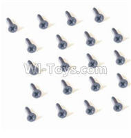HBX 2128 Wildrider Screw Countersunk Head Self Tapping Screw-2X6mm(20PCS) 25056,HaiBoXing HBX 2128 RC Car Parts 1/24
