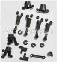 HBX 2138 Fire Runner anti-Shocks Assembly & Steering Cups & Rear Shaft sleeve 25002R,HaiBoXing HBX 2138 RC Car Parts 1/24