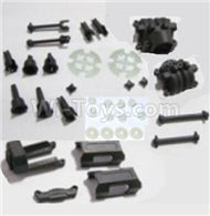HBX 2138 Fire Runner Motor Seat & Battery Cover & Dogbones & Diff. Small Bevel Gears & Wheel Shafts & Outdrive Cups 25004R,HaiBoXing HBX 2138 RC Car Parts 1/24