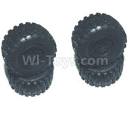 HBX 2138 Fire Runner wheel unit Whole wheel unit(4pcs)-(Inlucde the Wheel Hub,Tire lether) 24031R,HaiBoXing HBX 2138 RC Car Parts 1/24