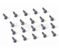 HBX 2138 Fire Runner Screw Pan Head Self Tapping Screw-2X6mm(20PCS) 25050,HaiBoXing HBX 2138 RC Car Parts 1/24