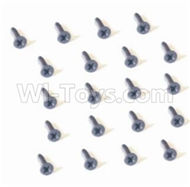 HBX 2138 Fire Runner Screw Countersunk Head Screw-2X3mm(20PCS) 25054,HaiBoXing HBX 2138 RC Car Parts 1/24