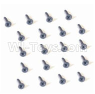 HBX 2138 Fire Runner Screw Countersunk Head Screw-2X5mm(20PCS) 25055,HaiBoXing HBX 2138 RC Car Parts 1/24