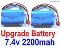HBX 901A 901 FIREBOLT Parts Upgrade 7.4V 2200MAH Battery With T-Shape Plug(2pcs)-Size-65X38X18mm.HaiBoXing 901A 901 Replacement Accessories.