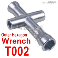 HBX 903A VANGUARD Parts Outer Hexagon Wrench For the Wheel.HaiBoXing 903A Replacement Accessories.