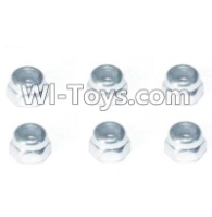 HBX T6 Lock Nut M4(6pcs) Parts H003A,HaiBoXing HBX T6 1/6 RC Desert Buggy Parts,hbx T6 Hammerhead Parts