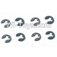 HBX T6 E-Clip-4mm(8pcs) Parts H152,HaiBoXing HBX T6 1/6 RC Desert Buggy Parts,hbx T6 Hammerhead Parts