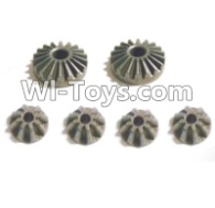 HBX T6 Diff. Bevel Gears+Pinion Gears(Total 6pcs) Parts TS021,HaiBoXing HBX T6 1/6 RC Desert Buggy Parts,hbx T6 Hammerhead Parts