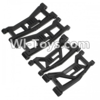 HBX T6 Front and Rear Suspension Lower Arms,Swing arm(Total 4pcs) Parts TS036,HaiBoXing HBX T6 1/6 RC Desert Buggy Parts,hbx T6 Hammerhead Parts