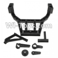 HBX T6 Steering Assmebly +Rear Spare Wheel Rack Parts TS039,HaiBoXing HBX T6 1/6 RC Desert Buggy Parts,hbx T6 Hammerhead Parts