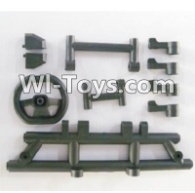 HBX T6 Servo Retainer+Bumper Braces Parts TS045,HaiBoXing HBX T6 1/6 RC Desert Buggy Parts,hbx T6 Hammerhead Parts