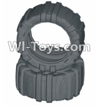 HBX T6 Front or Rear Concept Sand Tire(Sponge Inserted)-2pcs Parts TS060,HaiBoXing HBX T6 1/6 RC Desert Buggy Parts,hbx T6 Hammerhead Parts