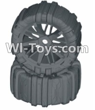 HBX T6 Front or Rear Concept Sand Wheels Complete(2 set) Parts TS061-01,HaiBoXing HBX T6 1/6 RC Desert Buggy Parts,hbx T6 Hammerhead Parts