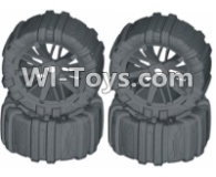 HBX T6 Front and Rear Concept Sand Wheels Complete(4 set) Parts TS061-02,HaiBoXing HBX T6 1/6 RC Desert Buggy Parts,hbx T6 Hammerhead Parts