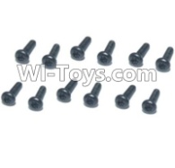HBX T6 Hex. Recessed Pan Head Screws(TMH03x12mm)-12pcs Parts TS202,HaiBoXing HBX T6 1/6 RC Desert Buggy Parts,hbx T6 Hammerhead Parts