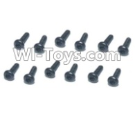 HBX T6 Hex. Recessed Pan Head Screws(TMH03x18mm)-12pcs Parts TS203,HaiBoXing HBX T6 1/6 RC Desert Buggy Parts,hbx T6 Hammerhead Parts