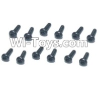 HBX T6 Hex. Recessed Pan Head Screws(TMH03x30mm)-12pcs Parts TS204,HaiBoXing HBX T6 1/6 RC Desert Buggy Parts,hbx T6 Hammerhead Parts