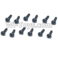 HBX T6 Hex. Recessed Pan Head Screws(TMH04x8mm)-12pcs Parts TS207,HaiBoXing HBX T6 1/6 RC Desert Buggy Parts,hbx T6 Hammerhead Parts