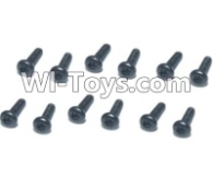 HBX T6 Hex. Recessed Pan Head Self Tapping Screws(TMH04x10mm)-12pcs Parts TS211,HaiBoXing HBX T6 1/6 RC Desert Buggy Parts,hbx T6 Hammerhead Parts
