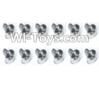 HBX T6 Cross Recessed Flange Head Self Tapping Screws(PWTH03x10mm)-12pcs Parts TS224,HaiBoXing HBX T6 1/6 RC Desert Buggy Parts,hbx T6 Hammerhead Parts