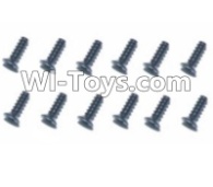 HBX T6 Cross Recessed Countsunk Self Tapping Screws(KB2.6X14mm)-12pcs Parts TS228,HaiBoXing HBX T6 1/6 RC Desert Buggy Parts,hbx T6 Hammerhead Parts