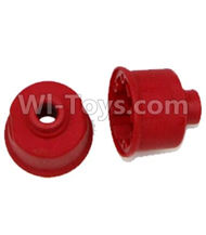 HuanQi 727 Parts-04-02 RP2014 Differential shell(2pcs)-Red,HuanQi 727 Rc Car Spare Parts Replacement Accessories,HQ727 HQ 727 1:10 Scale BRUSHED RC Racing Truck Parts rc off-road car Parts,Truck Car Parts