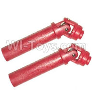 HuanQi 727 Parts-10-02 RP2018 the Drive shaft tube(2 set)-Red,HuanQi 727 Rc Car Spare Parts Replacement Accessories,HQ727 HQ 727 1:10 Scale BRUSHED RC Racing Truck Parts rc off-road car Parts,Truck Car Parts
