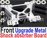 HuanQi 727 Parts-102-02 Upgrade Metal Front shock absorber Board(2pcs)-Silver,HuanQi 727 Rc Car Spare Parts Replacement Accessories,HQ727 HQ 727 1:10 Scale BRUSHED RC Racing Truck Parts rc off-road car Parts,Truck Car Parts