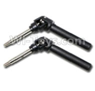 HuanQi 727 Parts-11-01 P2019 Front wheel drive shaft tube(2 set)-Black,HuanQi 727 Rc Car Spare Parts Replacement Accessories,HQ727 HQ 727 1:10 Scale BRUSHED RC Racing Truck Parts rc off-road car Parts,Truck Car Parts