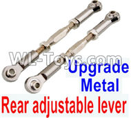 HuanQi 727 Parts-110-03 SLA013 Upgrade Front Metal Rear lever,Metal adjustable lever(2pcs)-Silver,HuanQi 727 Rc Car Spare Parts Replacement Accessories,HQ727 HQ 727 1:10 Scale BRUSHED RC Racing Truck Parts rc off-road car Parts,Truck Car Parts