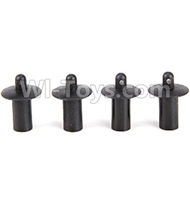 HuanQi 727 Parts-19-01 P2026 Car shell pillar(4pcs)-Black,HuanQi 727 Rc Car Spare Parts Replacement Accessories,HQ727 HQ 727 1:10 Scale BRUSHED RC Racing Truck Parts rc off-road car Parts,Truck Car Parts