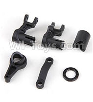 HuanQi 727 Parts-21-01 P2029 Steering buffer assembly-Black,HuanQi 727 Rc Car Spare Parts Replacement Accessories,HQ727 HQ 727 1:10 Scale BRUSHED RC Racing Truck Parts rc off-road car Parts,Truck Car Parts