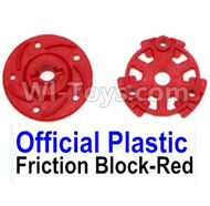 HuanQi 727 Parts-31-02 RP2039 Friction Block-Red,HuanQi 727 Rc Car Spare Parts Replacement Accessories,HQ727 HQ 727 1:10 Scale BRUSHED RC Racing Truck Parts rc off-road car Parts,Truck Car Parts