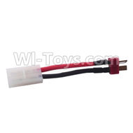 HuanQi 727 Parts-50-02 Convert wire(T-shape plug to Tamiya plug)-Can be used for 7.2v 3600mah battery charging,HuanQi 727 Rc Car Spare Parts Replacement Accessories,HQ727 HQ 727 1:10 Scale BRUSHED RC Racing Truck Parts rc off-road car Parts,Truck Car Part