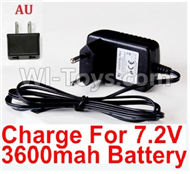 HuanQi 727 Parts-50-04 E9291 8.4v 500mah Charger(Australia Version Plug)-For 7.2V 3600MAH Battery,HuanQi 727 Rc Car Spare Parts Replacement Accessories,HQ727 HQ 727 1:10 Scale BRUSHED RC Racing Truck Parts rc off-road car Parts,Truck Car Parts