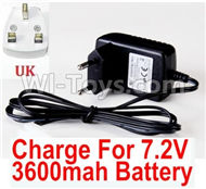 HuanQi 727 Parts-50-06 E9291 8.4v 500mah Charger(United Kingdom Version Plug)-For 7.2V 3600MAH Battery,HuanQi 727 Rc Car Spare Parts Replacement Accessories,HQ727 HQ 727 1:10 Scale BRUSHED RC Racing Truck Parts rc off-road car Parts,Truck Car Parts