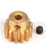 HuanQi 727 Parts-61-01 G2813 13 Teeth copper Motor gear,HuanQi 727 Rc Car Spare Parts Replacement Accessories,HQ727 HQ 727 1:10 Scale BRUSHED RC Racing Truck Parts rc off-road car Parts,Truck Car Parts