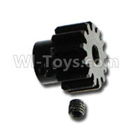 HuanQi 727 Parts-61-03 G5813 13 Teeth Steel Motor gear,HuanQi 727 Rc Car Spare Parts Replacement Accessories,HQ727 HQ 727 1:10 Scale BRUSHED RC Racing Truck Parts rc off-road car Parts,Truck Car Parts
