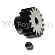 HuanQi 727 Parts-61-04 G5815 15 Teeth Steel Motor gear,HuanQi 727 Rc Car Spare Parts Replacement Accessories,HQ727 HQ 727 1:10 Scale BRUSHED RC Racing Truck Parts rc off-road car Parts,Truck Car Parts