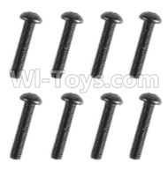 HuanQi 727 Parts-89-07 F5207 Inner-Hexagon haft-round head screws(8pcs)-M3X20mm,HuanQi 727 Rc Car Spare Parts Replacement Accessories,HQ727 HQ 727 1:10 Scale BRUSHED RC Racing Truck Parts rc off-road car Parts,Truck Car Parts