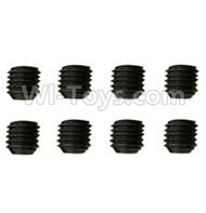 HuanQi 727 Parts-90-04 F5228 Hexagon socket screws(8pcs)-M3x3mm,HuanQi 727 Rc Car Spare Parts Replacement Accessories,HQ727 HQ 727 1:10 Scale BRUSHED RC Racing Truck Parts rc off-road car Parts,Truck Car Parts